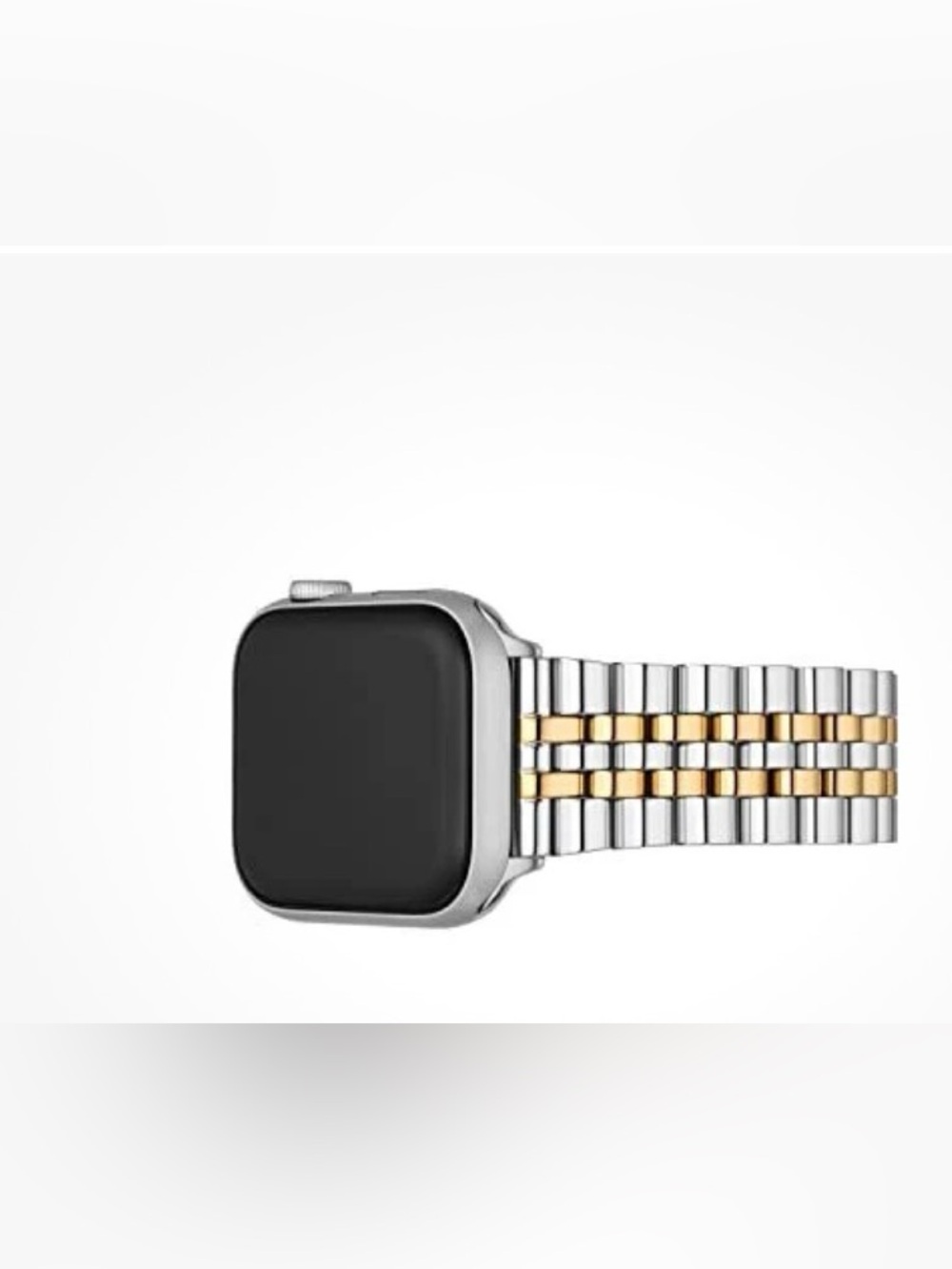 Stainless Steel Two-Tone Smartwatch Band (Silver & Gold) 38-40 mm